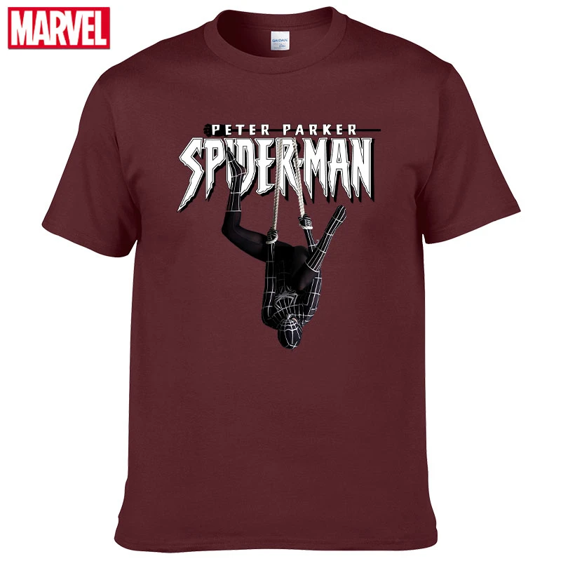 С изображением героев фильма Марвел мстители Человек-паук футболка удобные