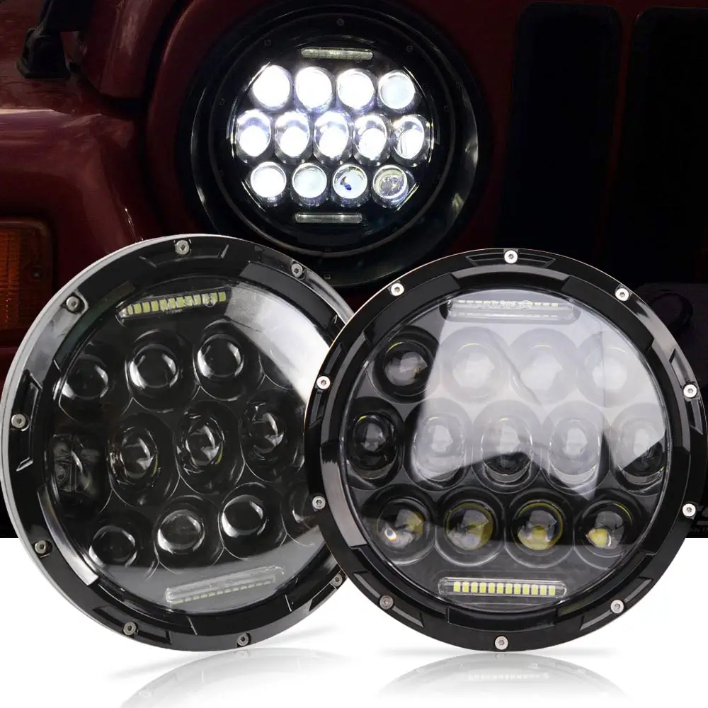 2 шт. 75 Вт 7 ''СВЕТОДИОДНЫЕ Фары H4 H13 дальний и ближний свет круглые