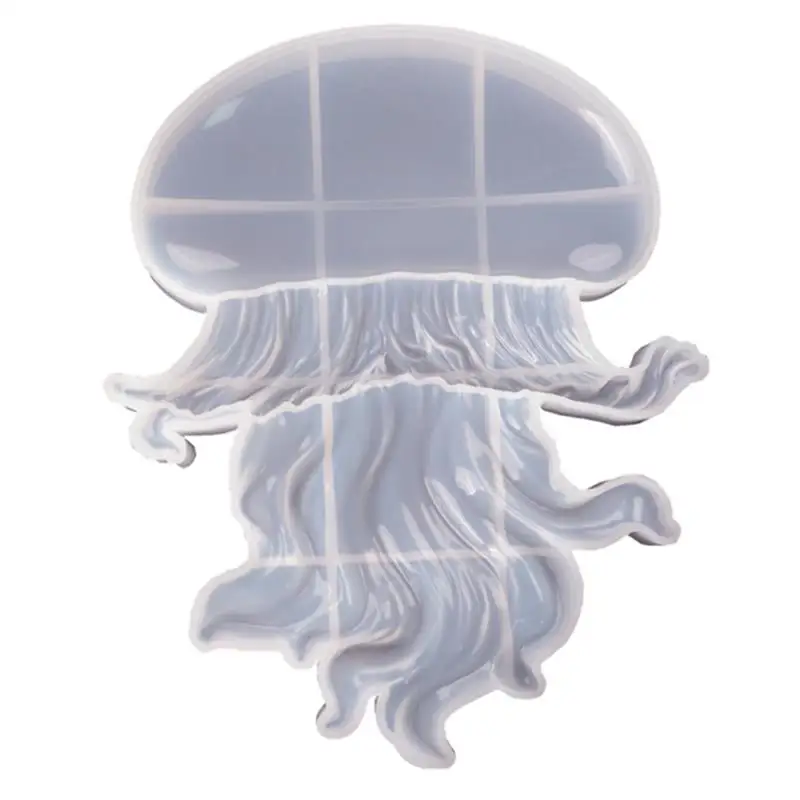 

Jellyfish Moulds Transparent Material Epoxy Mold Making Craft for Birthday Gift Casting Making Creative Ocean Creature