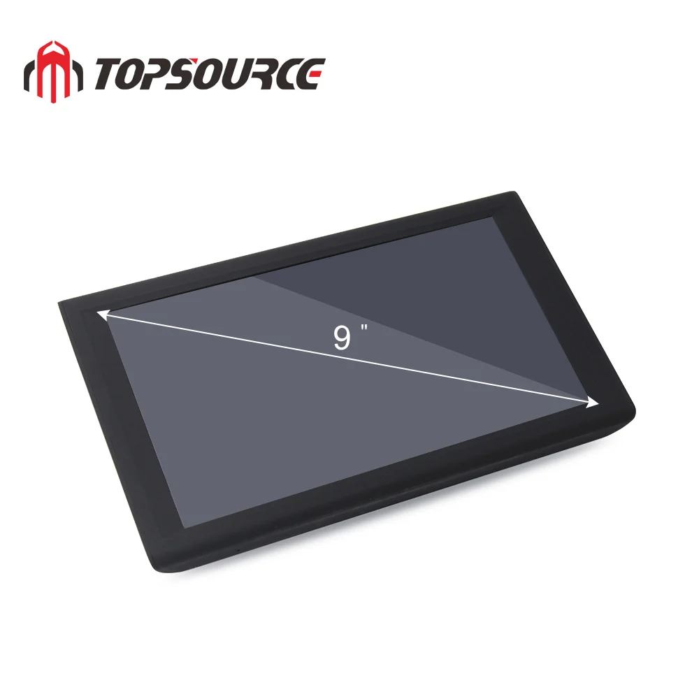 Topsource 9-дюймовая автомобильная GPS-навигация с большим экраном для грузовиков на WINDOWS CE 256 8GB Bluetooth AVIN Hands-free AV-IN FM-трансмиттер бесплатными картами.