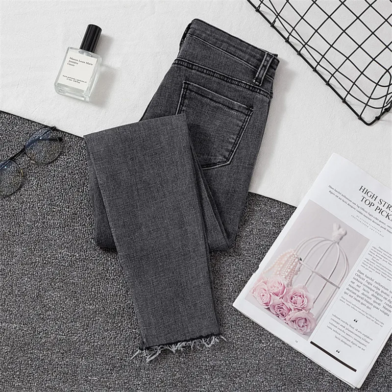 Джинсы JUJULAND женские с высокой талией эластичные брюки-карандаш из денима