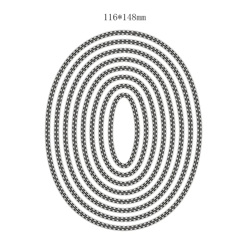 

New Stitched Oval Nesting Frame Mold Craft 2020 Metal Cutting Dies for DIY Scrapbooking and Card Making Decor Embossing No Stamp