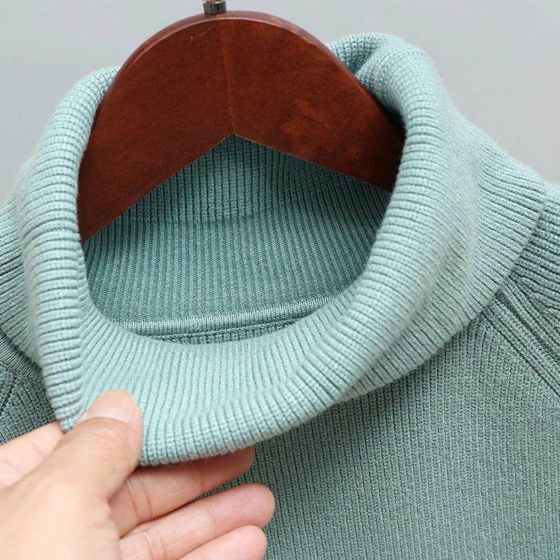 

Thick Turtlneck Cowl Neck Women Sweater Streetwear Knitted Pullovers Top Autumn Winter Clothes Christmas Sweater Pull