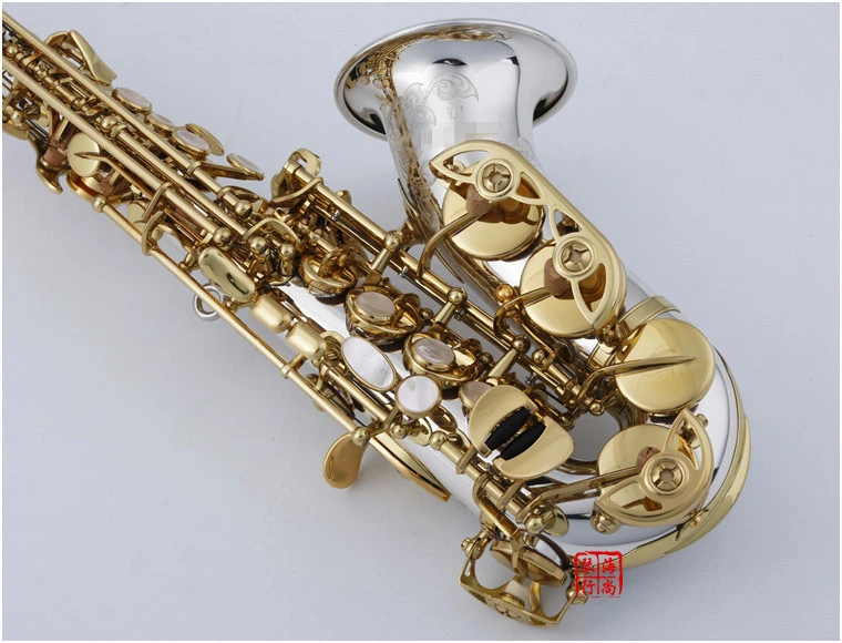 Высокое качество Япония изогнутый саксофон сопрано SC-9937 посеребренные латунные