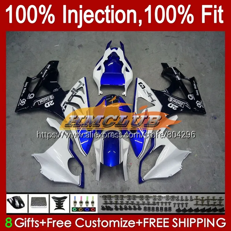 

Литья под давлением для BMW S1000 S 1000 RR 1000RR 101No.15 S1000RR 09, 10, 11, 12, 13, 14, 2009 2010 2011 2012 2013 2014 синие белые обтекатели