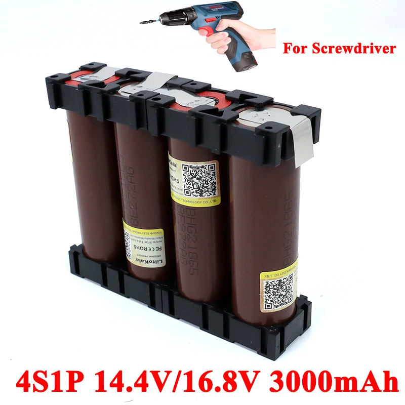 Liitokala 18650 HG2 4S1P 14 4/14 8 v 3000mAh 20 amps 15V 16 V для отвертки|Комплекты батарей| |