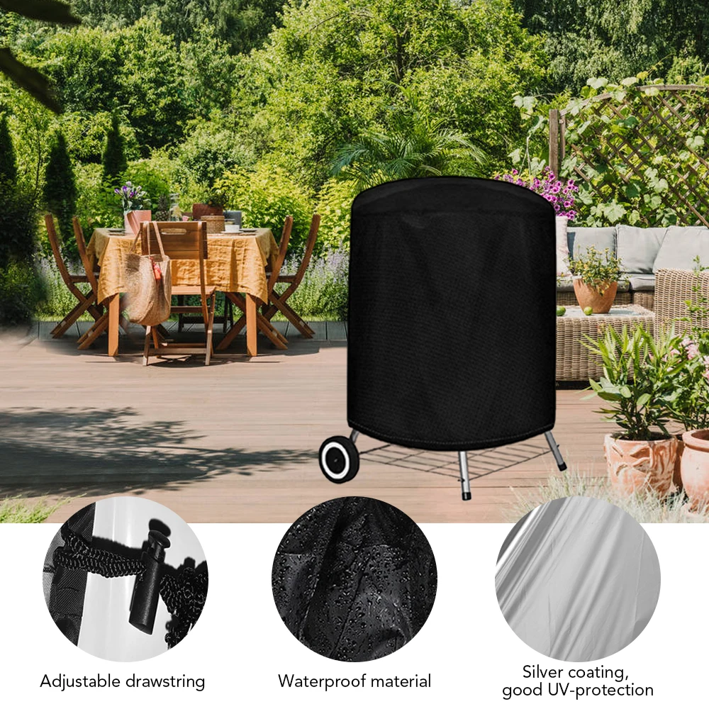 

Portable Outdoor Camping Stove Cover Folding BBQ Grill Covers 210D Oxford Cloth Barbecue Charbroiler Waterproof Dustproof Shield