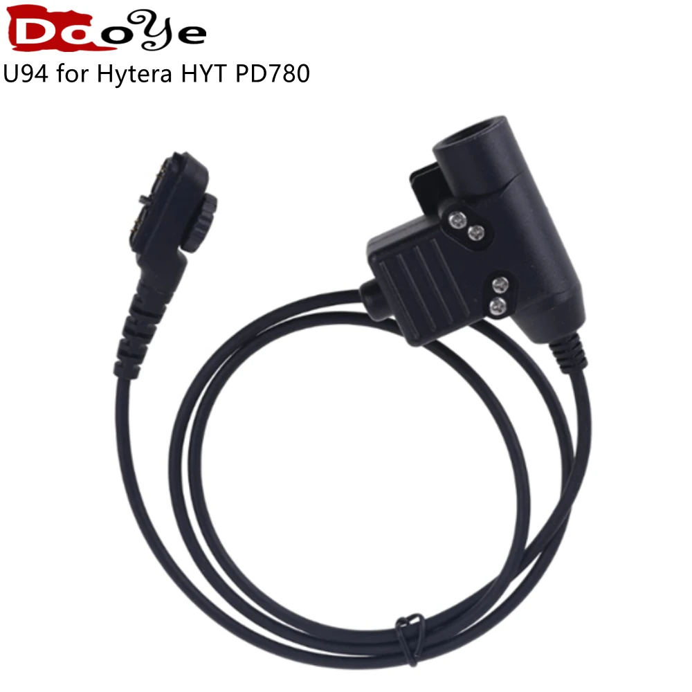 For Z-Tactical Bowman Elite U94 PTT Headset Cable Plug Adapter for Hytera HYT PD702 PD700 PD700G PD780 PD780G  Walkie Talkie