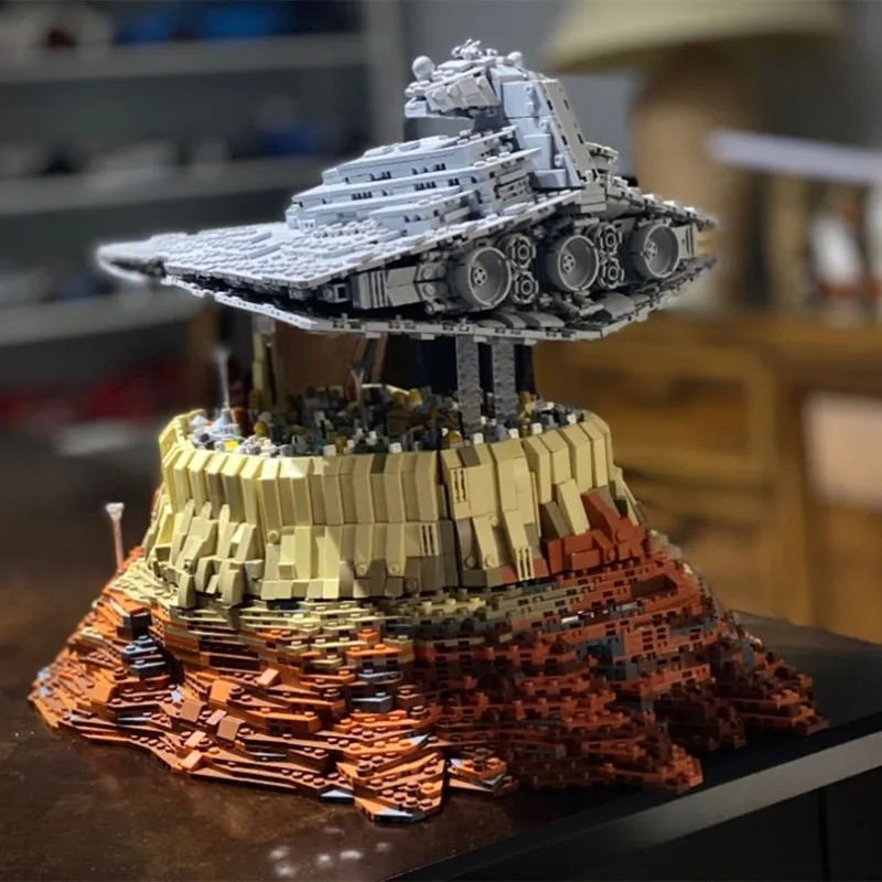 Новый MOC первый заказ Звездные Разрушители войны игрушки Империя Over Jedha подходит