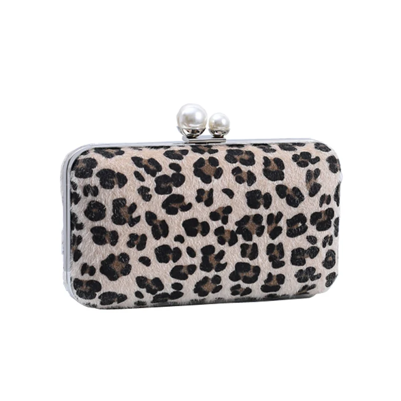 

Fashion Leopard Handbag Women's Clutch Bag Synthetic Leather Women Evening Bag Female Clutch