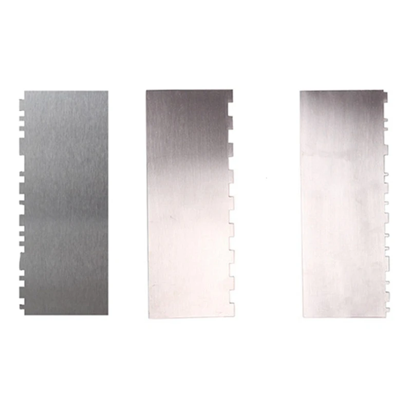 

3Pcs Plastic Sawtooth Cake Scraper Set Decoration Comb Scraper & 3-Piece Set Cake Scrapers Pastry Comb Smoother Cream