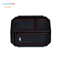 cloudfireglory armrest storage box center console holder tray for toyota highlander 2016 2017 2018 2019