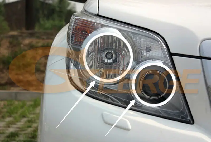 Для Toyota Land Cruiser Prado J150 150 2010 2011 2012 отличные ультра яркие CCFL ангельские глазки Halo