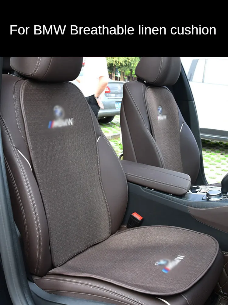 

Seat Organizer For BMW F10 5 series Seat Car Cover Linen, breathable leather edging Sitting Cushion Cover Auto Accessories