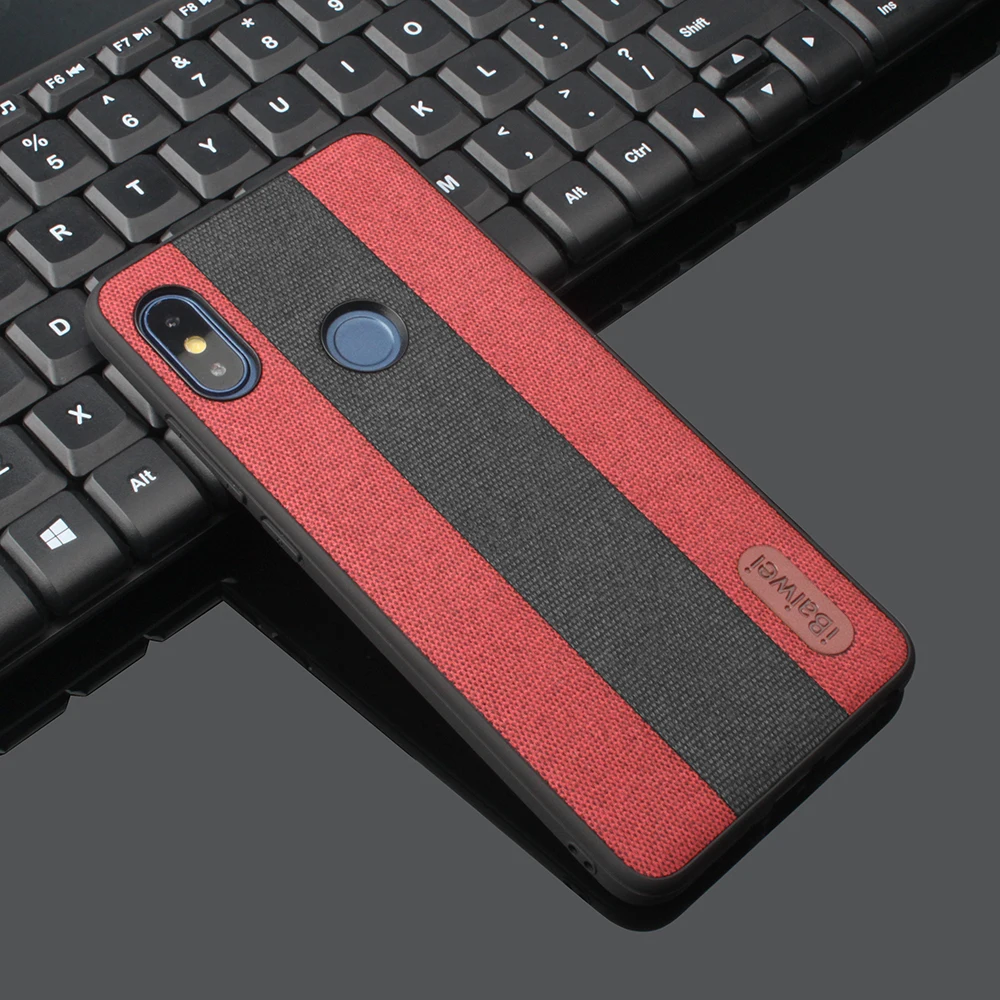 Тканевый чехол для Xiaomi Redmi Note 7 5 6Pro 6A тканевая текстура CaseGlobal mi 9 8 SE Lite x 2S A1 5X POCOPHONE F1