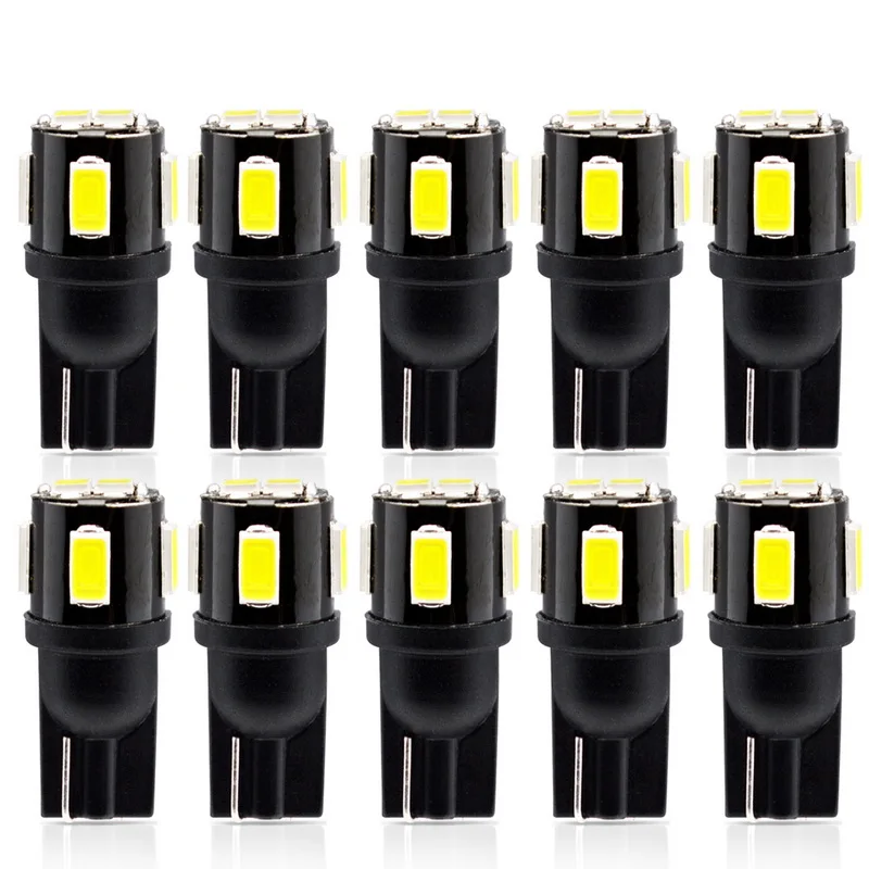 

Лампа светодиодная, W5W, 501, T10, 194, 168, 6SMD, 5630, 10 шт.