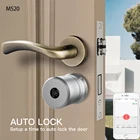 M520, легкая установка, умный Wi-Fi замок без ключа для евроцилиндрической двери, Bluetooth, дистанционное управление