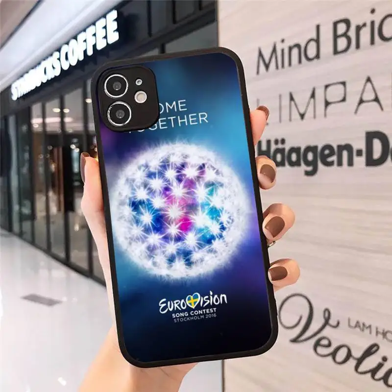 

Eurovision design logo pattern Phone Case matte transparent For iphone 7 8 11 12 plus mini x xs xr pro max cover