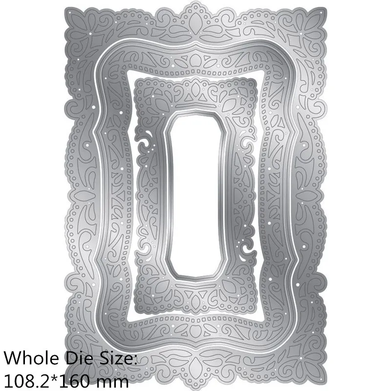 Винтажные кружевные рамки рококо металлические режущие штампы для скрапбукинга