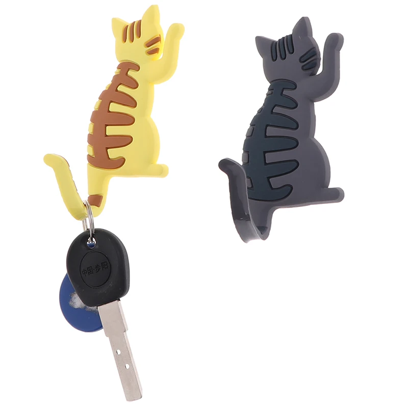 Hot New Lovely Multifunctional Cartoon Cat Fridge Magnet Hook Refrigerator Sticker Creative Hooks | Дом и сад