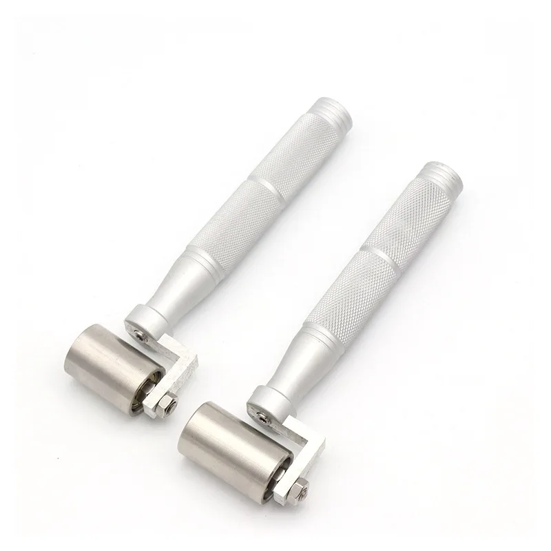 

1 PC Stainless Steel Wallpaper Roller Paint Roller Construction Tools Joint Flat round Wheel with Bearing Wall paper Paste tools