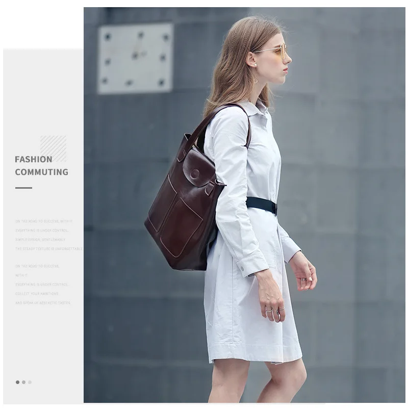 Женская сумка из 100% натуральной кожи большая вместительность женские сумки