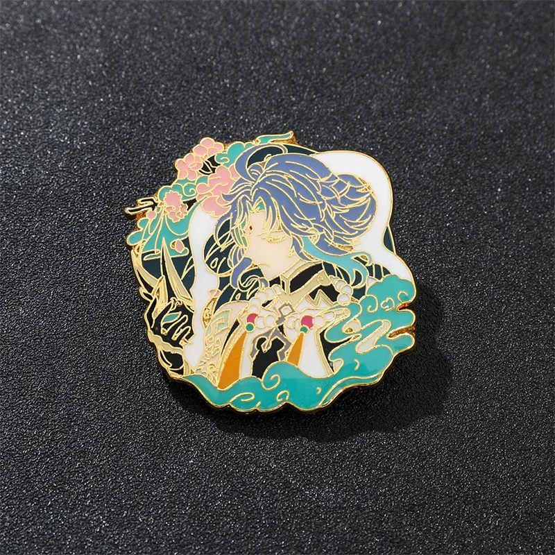Брошь в виде аниме фигурки Genshin|Броши| |