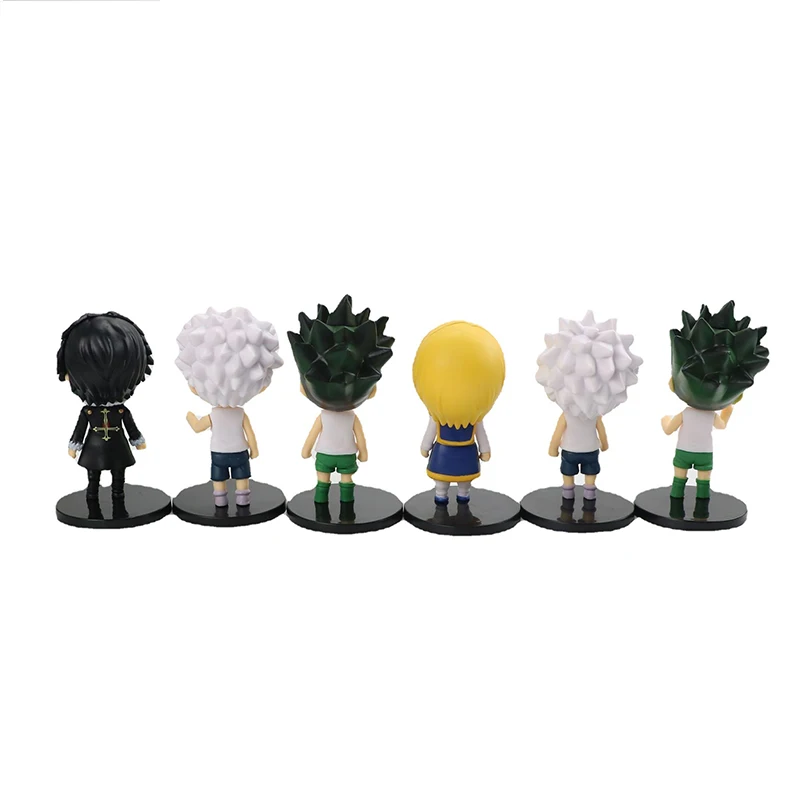 6 шт./компл. Hunter X Аниме Фигурки игрушки Гон фрекс Killua Zoldyck Kurapika фигурки модели