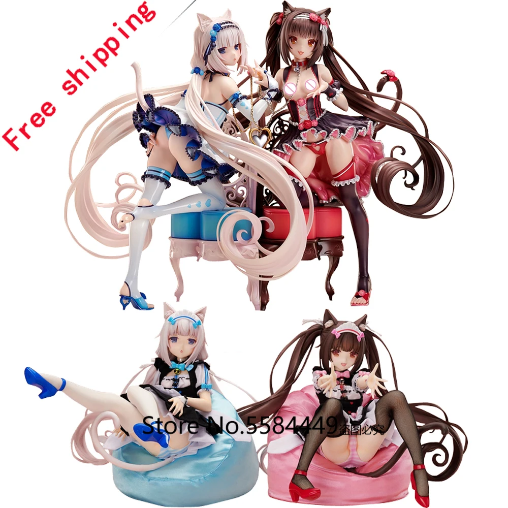 Родной Nekopara Chocola ванили ПВХ для девушек женщин сексуальные девушки фигурку