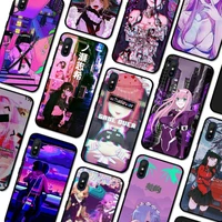 vaporwave glitch anime girl phone case for redmi 9a 8a 7a 7a 7 6a 5a 5 plus 4x s2 go k20 k30 6 note 8 9 pro cover