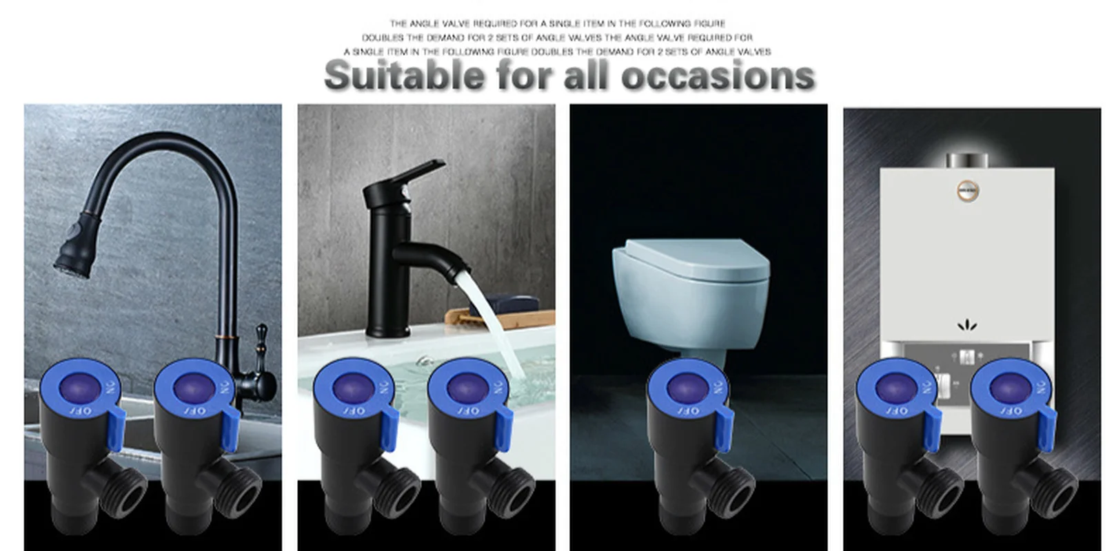 

Bathroom Hardware Set#6 Matte Angle 304 Stainless Steel Filling Valves Universal G1/2 Thread Triangle Toilet Sink