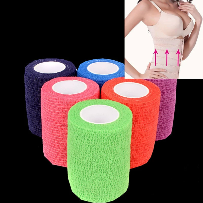 

10cm*4.5m 6 Rolls Self Adhesive Bandage Elastic Bandage Nonwoven Waterproof Sports Tape Medical Pain Care Breathable Ankle Wraps