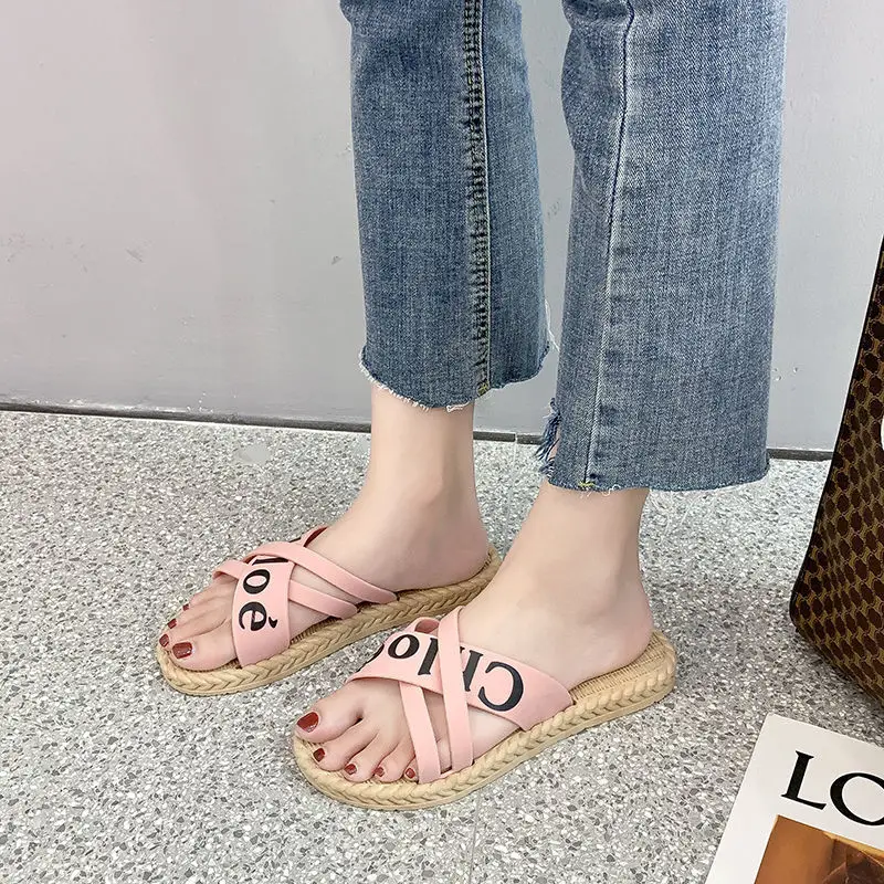 

Women's Slippers Outdoor Home Fashion All-match Beach Fashion Women's Slippers Flat Slippers for Women Summer Slipper Sandals