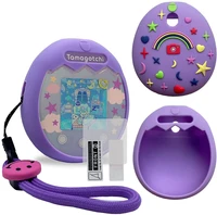 silicone cover case and screen protector and lanyard for tamagotchi pix purple pink blue green