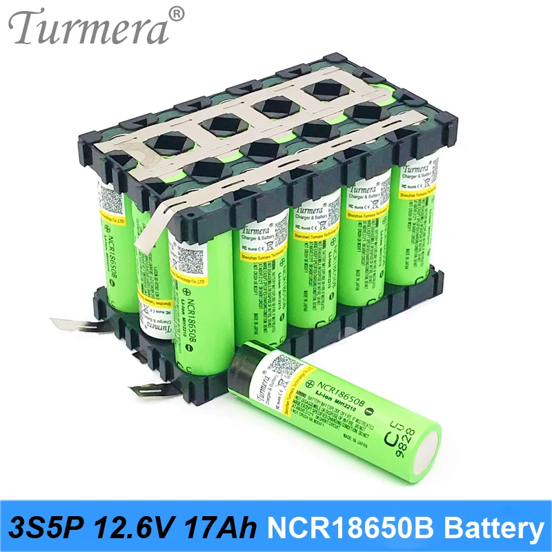 3s 12v аккумулятор 18650 пакет ncr18650b 3400mah для 3s5p 17Ah сварочная батарея