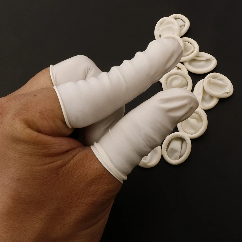 

20pcs Latex Anti-Static Rubber Fingertips for Electronic Repair, Painting,