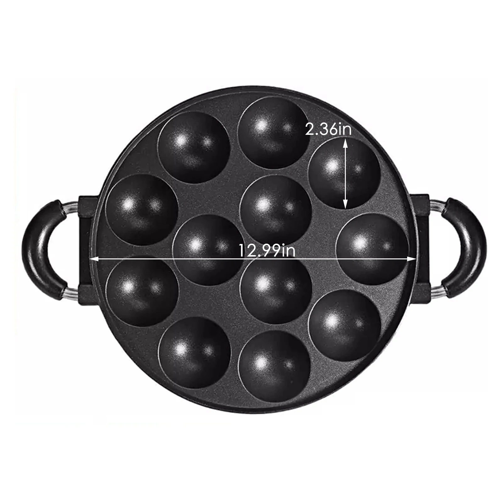 

12 Holes Takoyaki Maker Grill Pan Octopus Ball Plate Home Cooking Baking Forms Mold Tray Baking Pan For Kitchen Tools