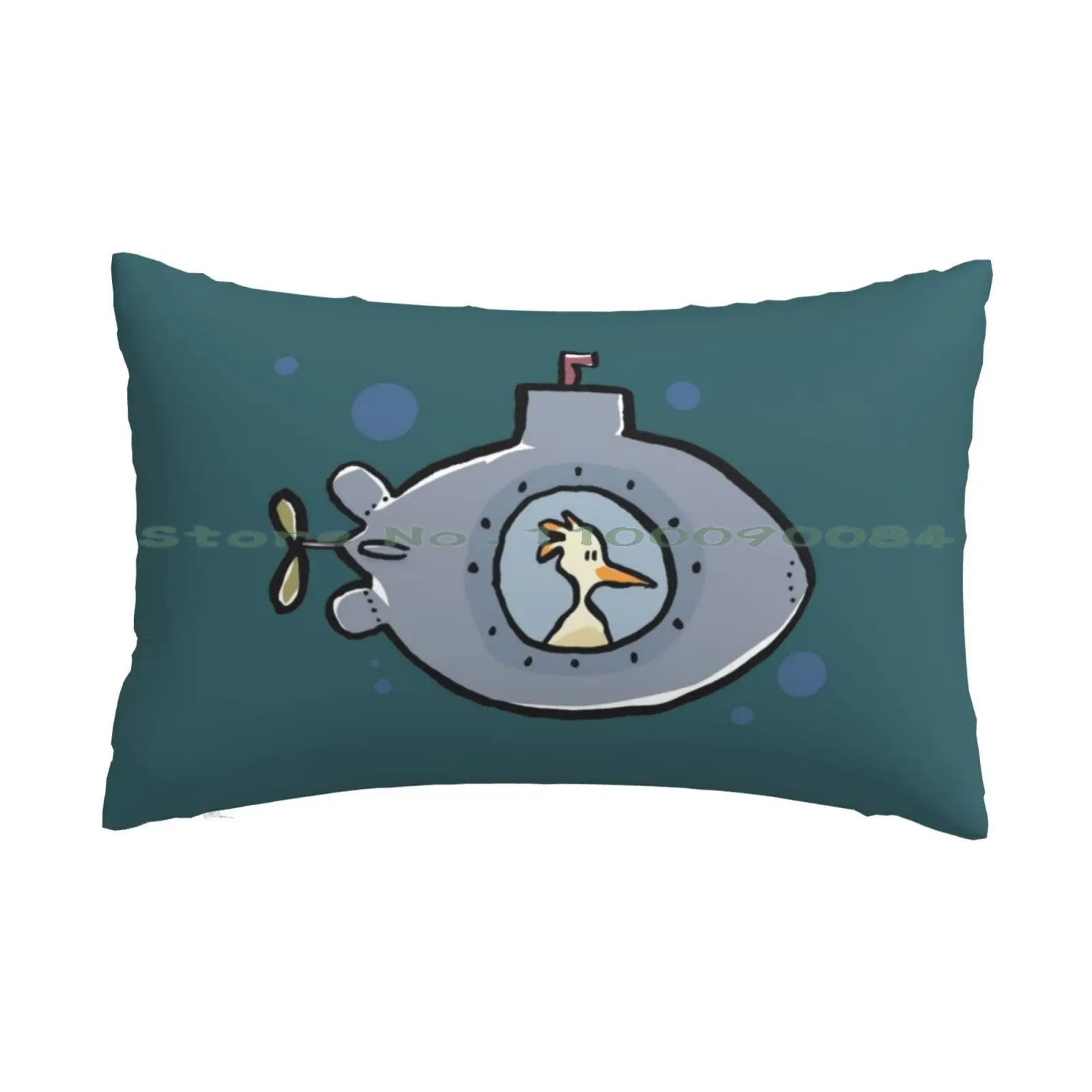 

Подводная Подушка Чехол 20x30 50*75 для дивана, спальни, подводная лодка, птица, подводные пузырьки, Мультяшные животные, забавные морские длинны...