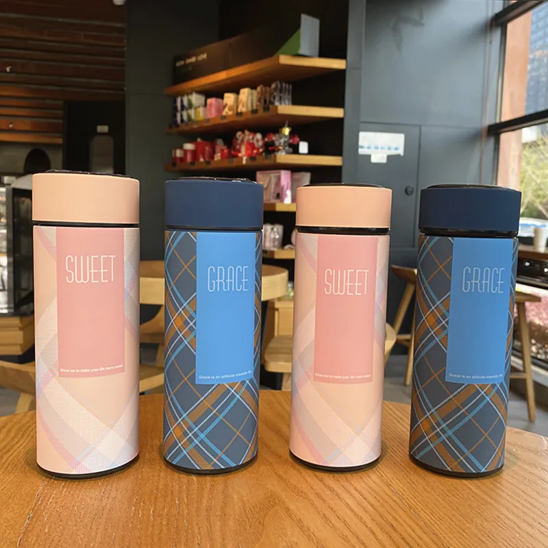 

Girls Cute Thermos Tempature Digital Display Smart Travel Water Bottle Stainless Steel Coffee Gift Garrafa De Agua Thermal Mug