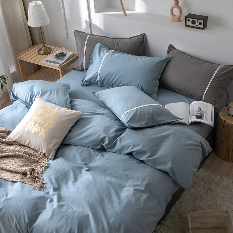 Одеяло из промытого хлопка домашнее покрывало односпальное Двухспальное