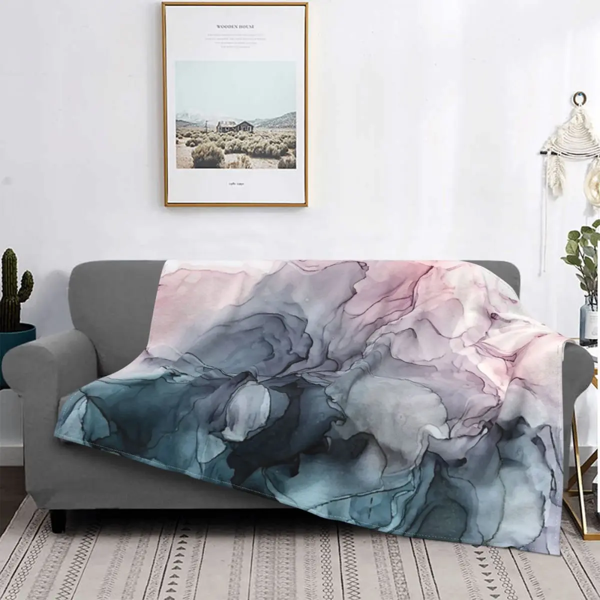 

Серое мягкое одеяло румян и пэйне, покрывало для кровати, плед в клетку, аниме, кавайное одеяло, утяжеленное одеяло