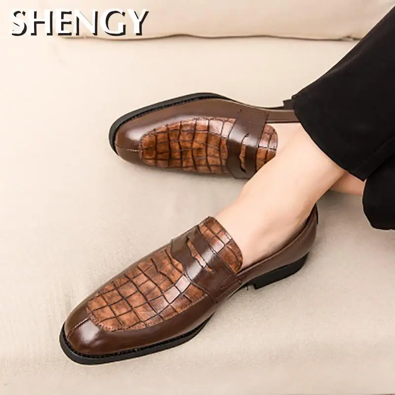 Men's Casual Shoes Fashion Elegant Office Men Banquet Wedding Luxury Formal Gentleman For Large Size 38-48 | Обувь