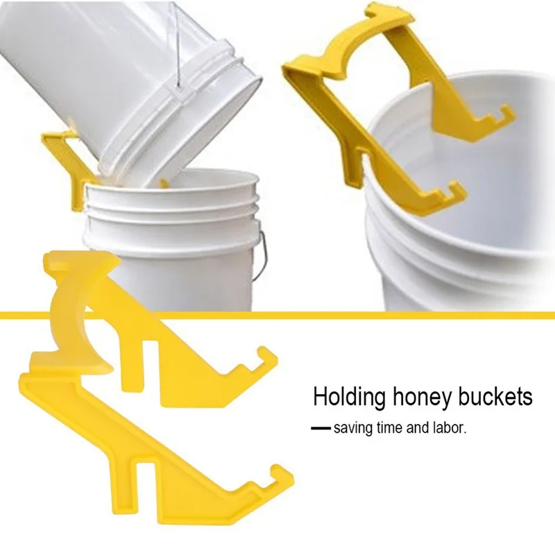 

Plastic Bee Holder Honey Bucket Rack Frame Grip Holder Beekeeping Beekeepers Tool Bee Holder Rack Gardening Use Honey stand 1Pcs