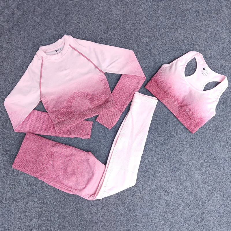 Женский спортивный бюстгальтер бесшовные леггинсы для фитнеса одежда йоги