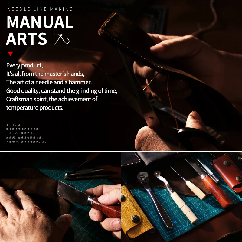 Men's Bag Retro Genuine Leather 13.5'' Laptop Crossbody Bag Portable Briefcase Men's Handbag Shoulder Bag