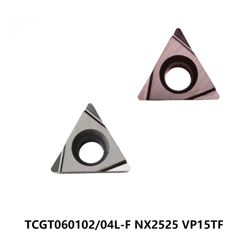 

Original TCGT TCGT060102 TCGT060104 TCGT060102L-F TCGT060104L-F NX2525 VP15TF Lathe Cutter Turning Carbide Inserts CNC