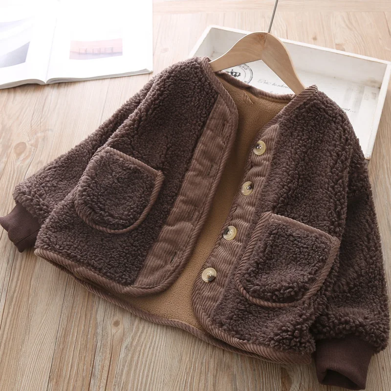 Новинка; сезон осень-зима; одежда для маленьких девочек; Верхняя одежда для малышей; изысканное теплое хлопковое пальто для малышей; топ с цветочным принтом; толстовки для мальчиков и девочек