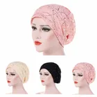 Женская модная новинка кружевной шарф шапка мусульманская Шапка-тюрбан шапка для химиотерапии женские аксессуары для волос