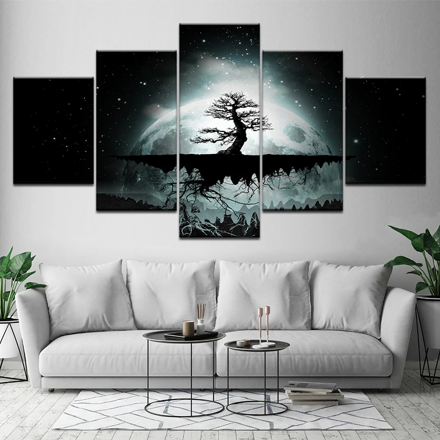 

Алмазная живопись, фантазия, Вселенная, Галактическое дерево, пейзаж, 5 шт., «сделай сам», полная квадратная, круглая Алмазная вышивка, мозаик...