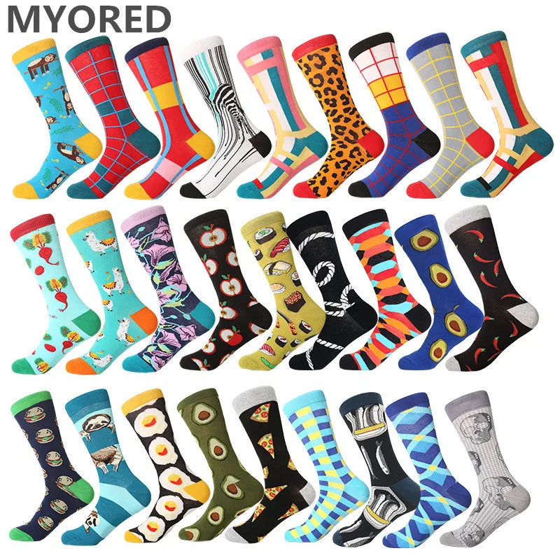 Мужские цветные удобные носки MYORED 2019 для катания на роликах и скейтборде по